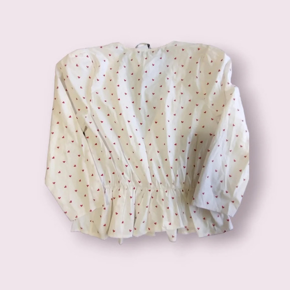 L'ACADEMIE los Angeles Revolve Dahlia V neck Heart Top Size S - Picture 4 of 12